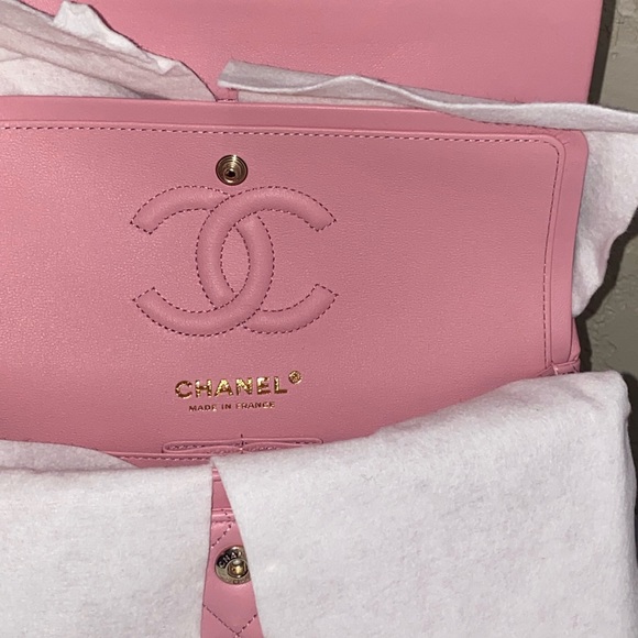 RARE NIB CHANEL CLASSIC DOUBLE FLAP PINK - Picture 5 of 17
